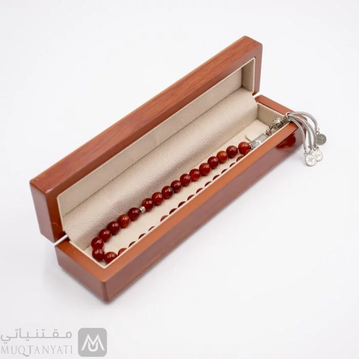 سبحة رجالية عقيق احمر مقتنياتي 2