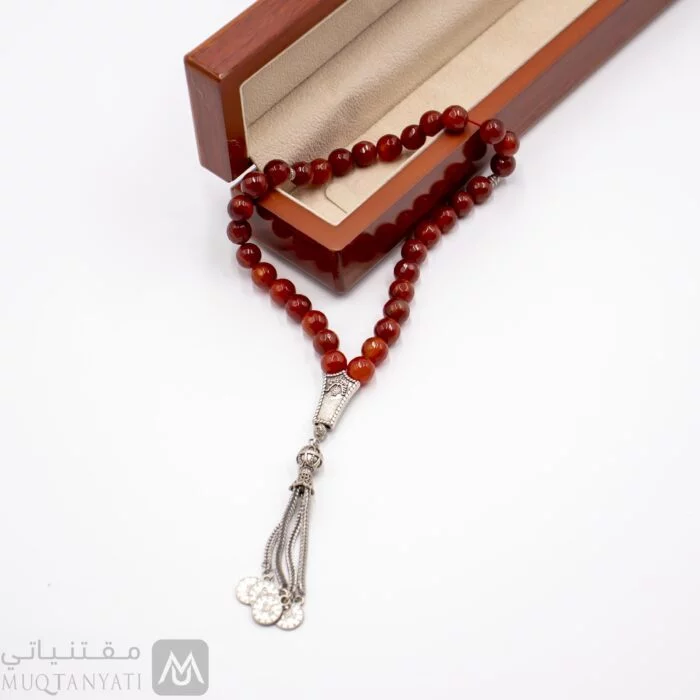 سبحة رجالية عقيق احمر مقتنياتي 5