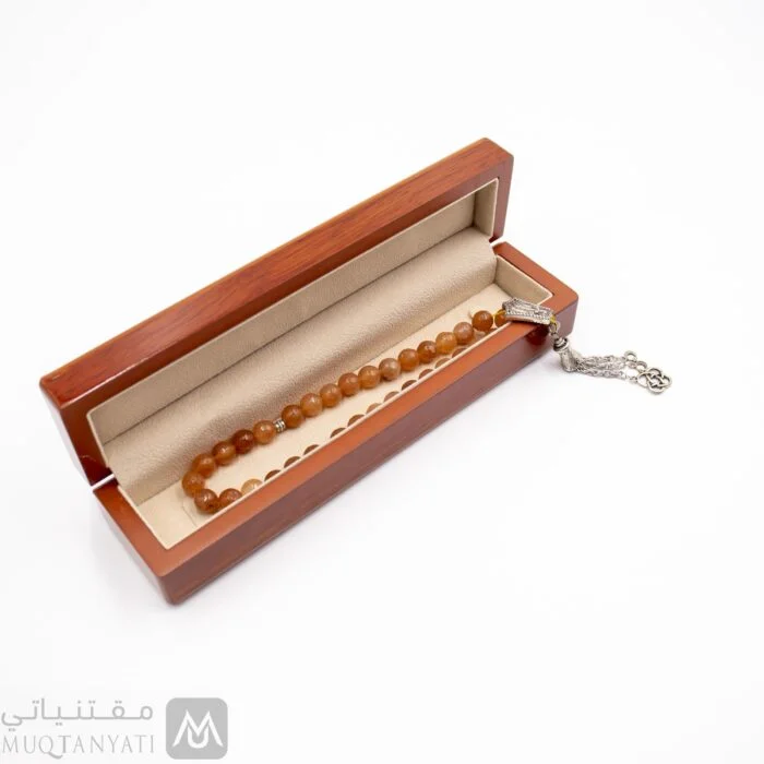سبحة رجالية عقيق برتقالي مقتنياتي 2