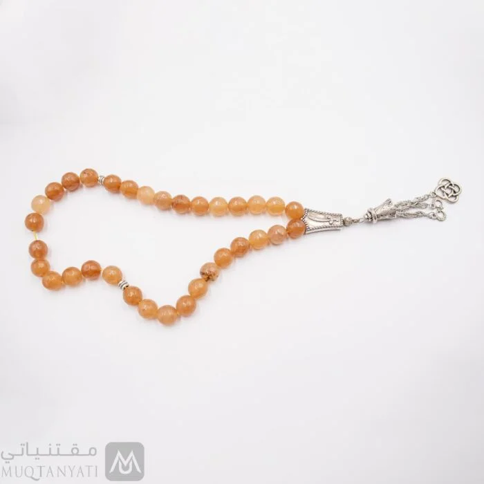 سبحة رجالية عقيق برتقالي مقتنياتي 4