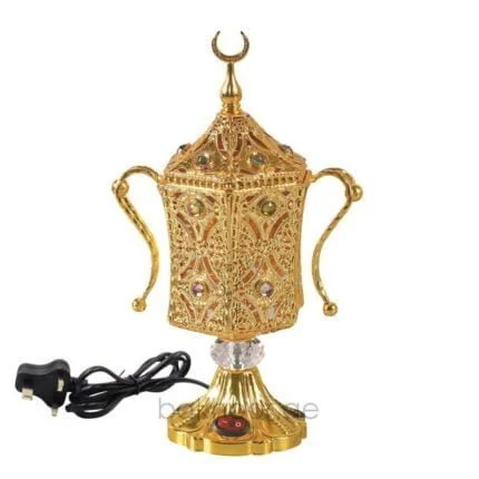 مبخرة عود بخور كهربائية مبخرة عربية ذهبي – WF-107 مقتنياتي