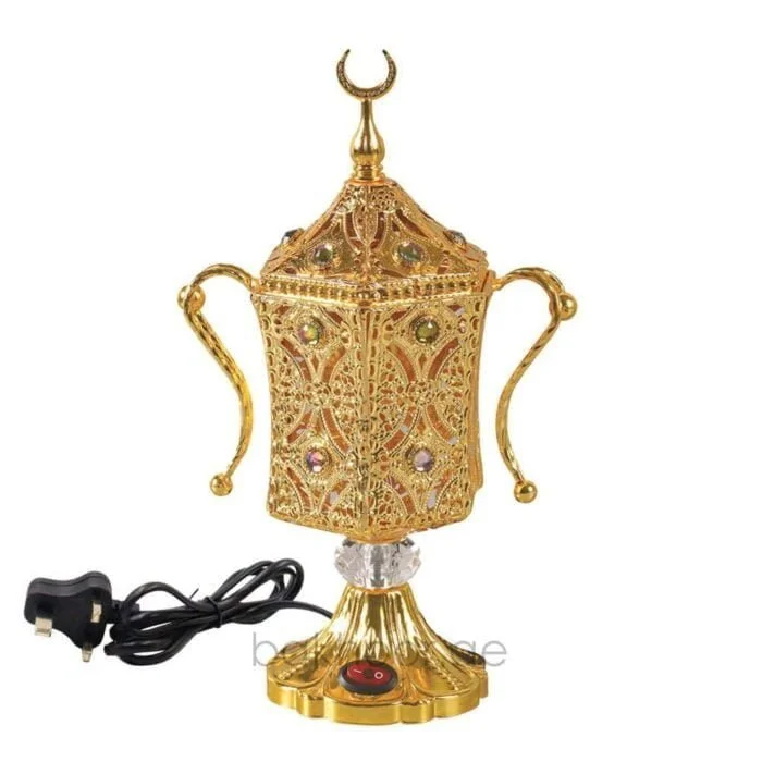 مبخرة عود بخور كهربائية مبخرة عربية ذهبي – WF-107 مقتنياتي 2