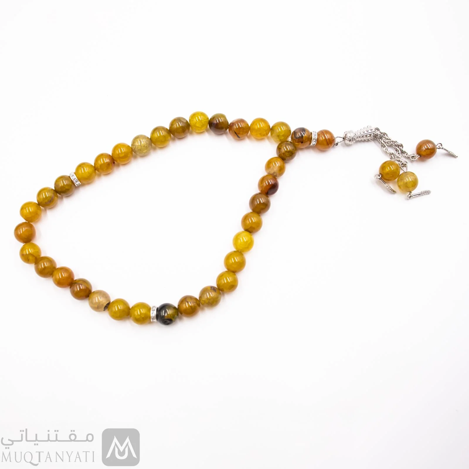 سبحة رجالية عقيق اصفر مقتنياتي 5