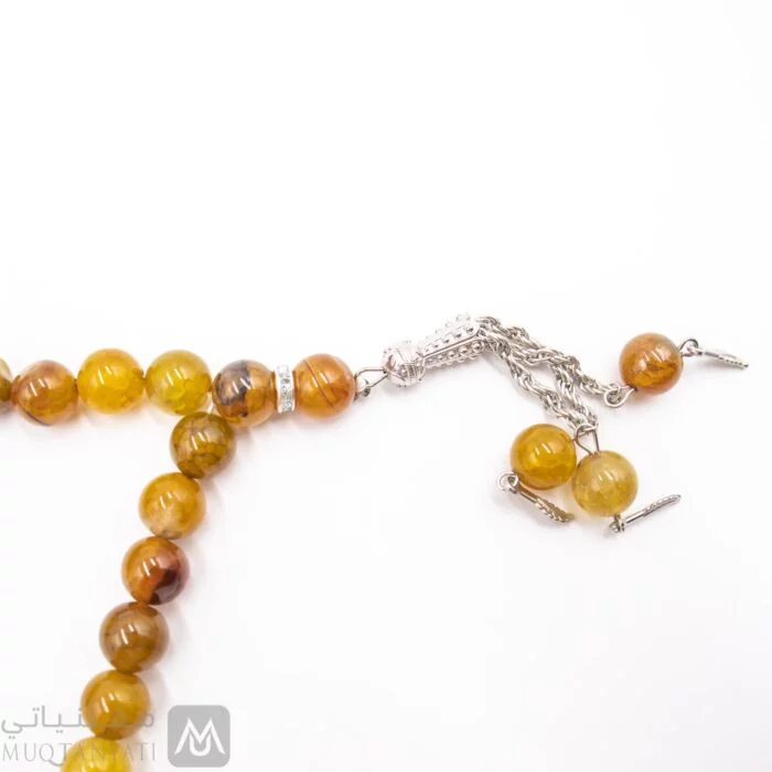 سبحة رجالية عقيق اصفر مقتنياتي 6