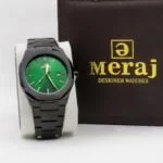 ساعة ماركة ميراج لون اسود مينا اخضر مقتنياتي 8