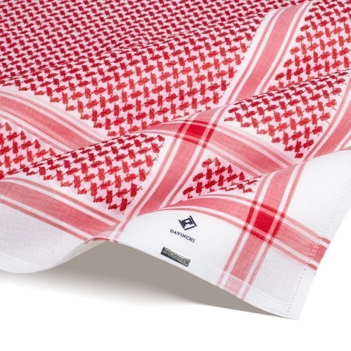شماغ كلاسيك احمر ماركة دافنشي 2024 مقتنياتي 6