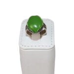 خاتم فضة وعقيق لون اخضر رجالي – J2 مقتنياتي 7